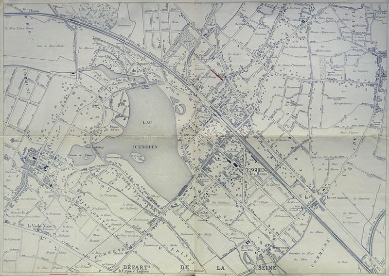 Plan général de la commune en 1913.