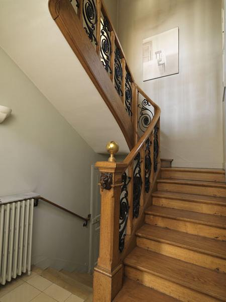 Vue d'ensemble de l'escalier.
