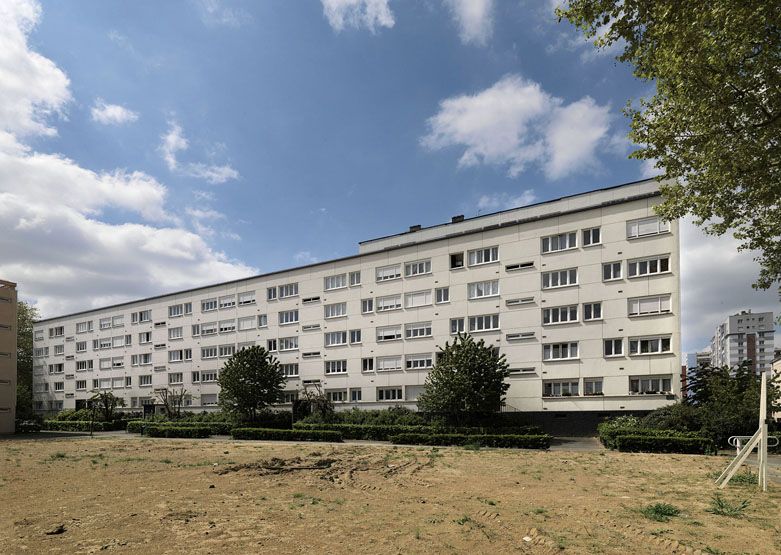 façade arrière de la barre H.