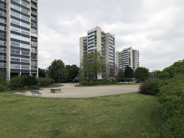 Les tours A, B et C.