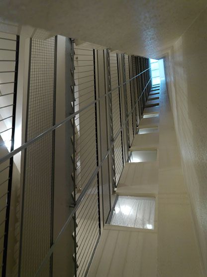 La cage d'escaliers de la tour N.