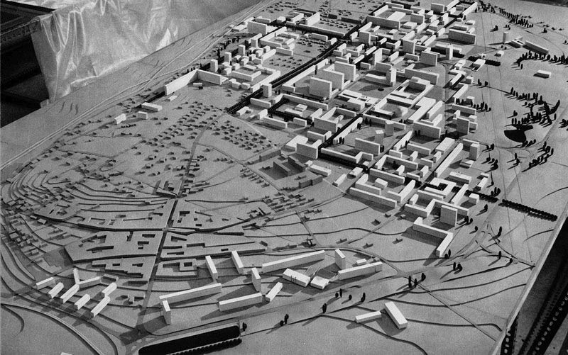 La maquette du grand ensemble.
