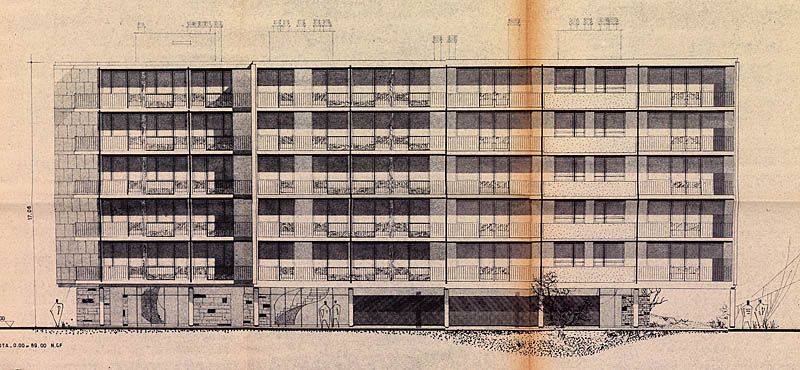 Elévation côté jardin. (AM Massy, 7 T72)