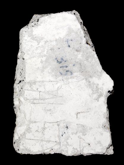 graffiti de chambrée sur carreau de plâtre formant contre-cloison