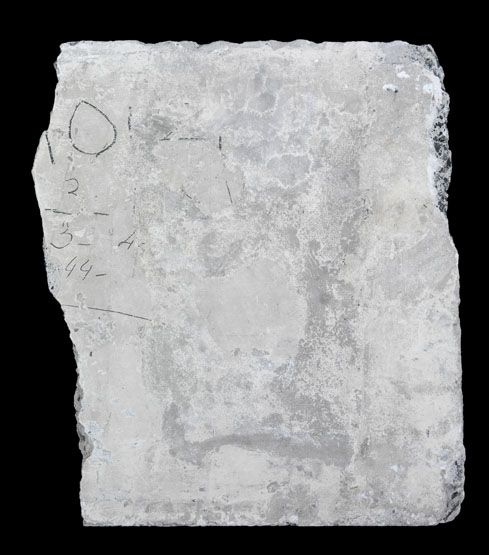 graffiti de chambrée sur carreau de plâtre formant contre-cloison