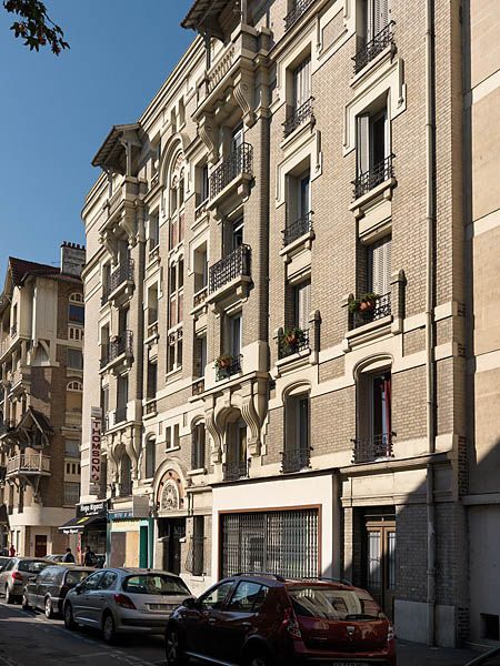 Villeneuve-Saint-Georges, immeuble, 33 rue Henri Janin . Vue générale de l'une des façades.