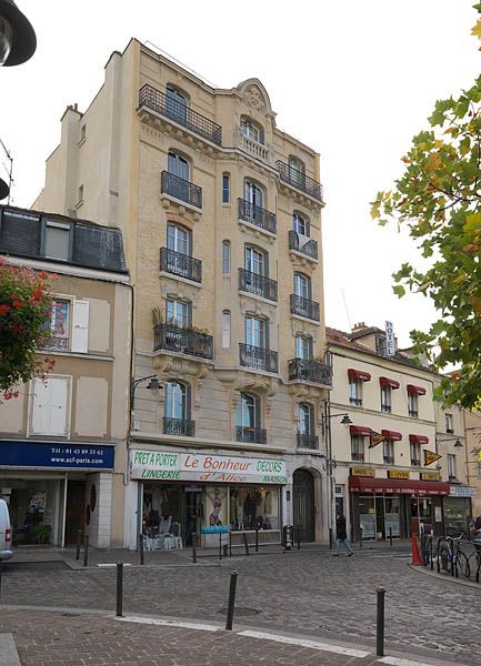 Villeneuve-Saint-Georges, immeuble, 54 rue de Paris. Vue d'ensemble.