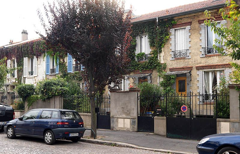 Choisy-le-Roi, lotissement concerté, 16, 18, 20, 22 rue Mirabeau. Vue d'ensemble.