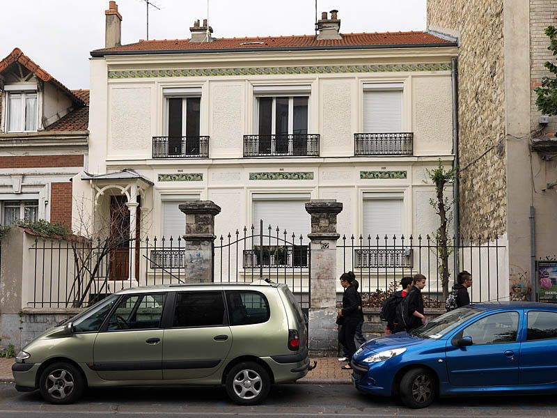 Vitry-sur-Seine, maison, 62 avenue Paul Vaillant Couturier. Elévation antérieure.