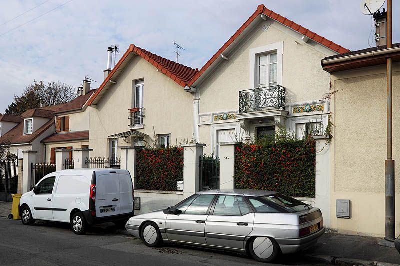 Alfortville, maison jumelée, 31, 31 bis rue des Pivoines. Vue générale.