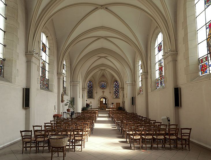 Vue intérieure, depuis l'ouest.