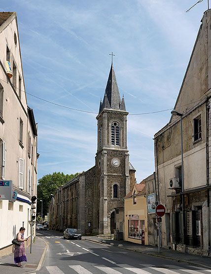 Vue extérieure d'ensemble, depuis l'ouest.