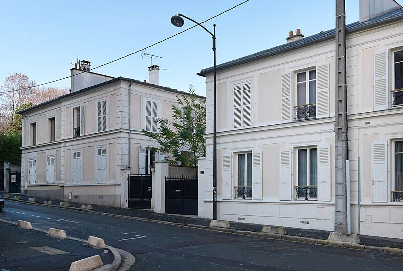 Ivry-sur-Seine, maison en série (série de 6), 6-16 rue d'Estienne d'Orves. Vue d'ensemble.