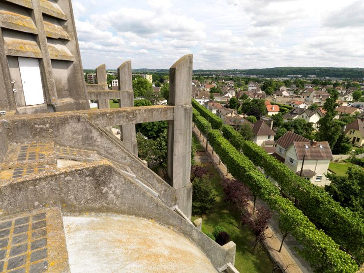 Système de contrebuttement de l'église.