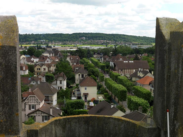 Vue depuis le sommet de l'église.