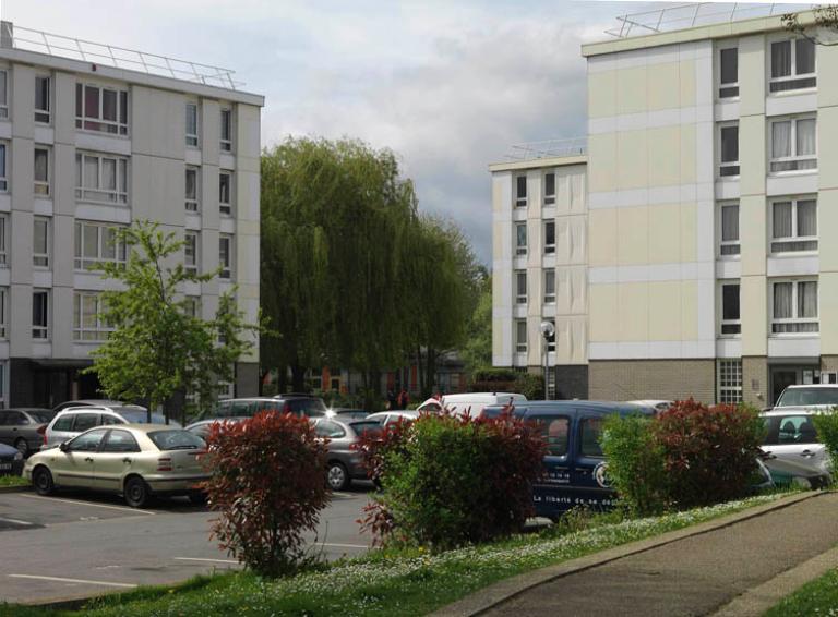 Les immeubles du secteur est, situés à proximité du lotissement des Garandes. 