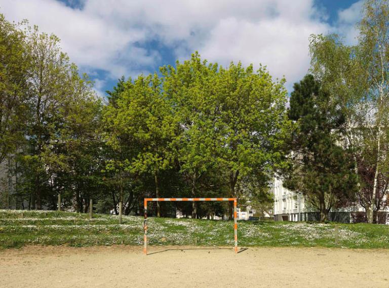 Le théâtre de verdure. 