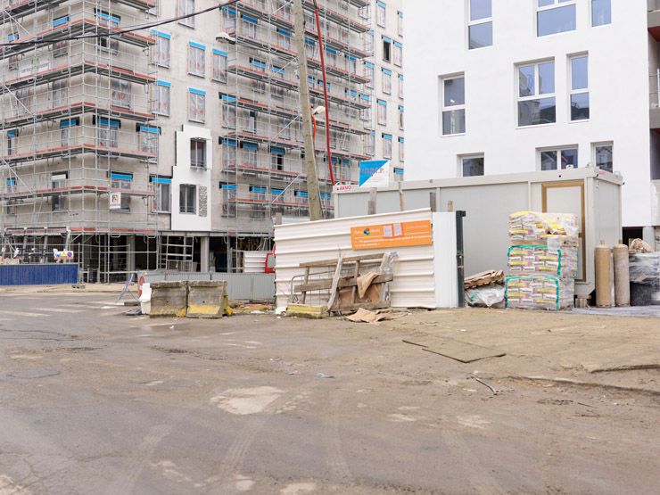 Massy. Quartier résidentiel Atlantis en construction.