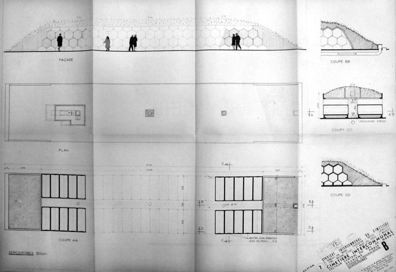 Dossier d'adjudication, octobre 1971. Dépositoires (ou enfeus).