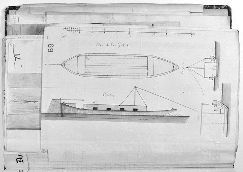 Plan de la galiotte. AM de Mantes-la-Jolie 2 S1 (Région Ile-de-France. Fonds CREDOP).