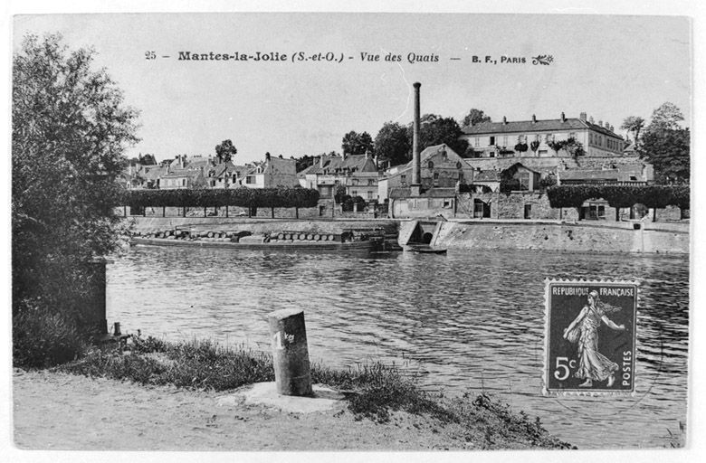 Le quai des Cordeliers. (Région Ile-de-France. Fonds CREDOP). Carte postale.