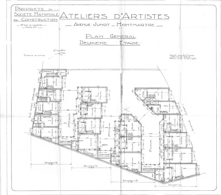 Plan général du deuxième étage