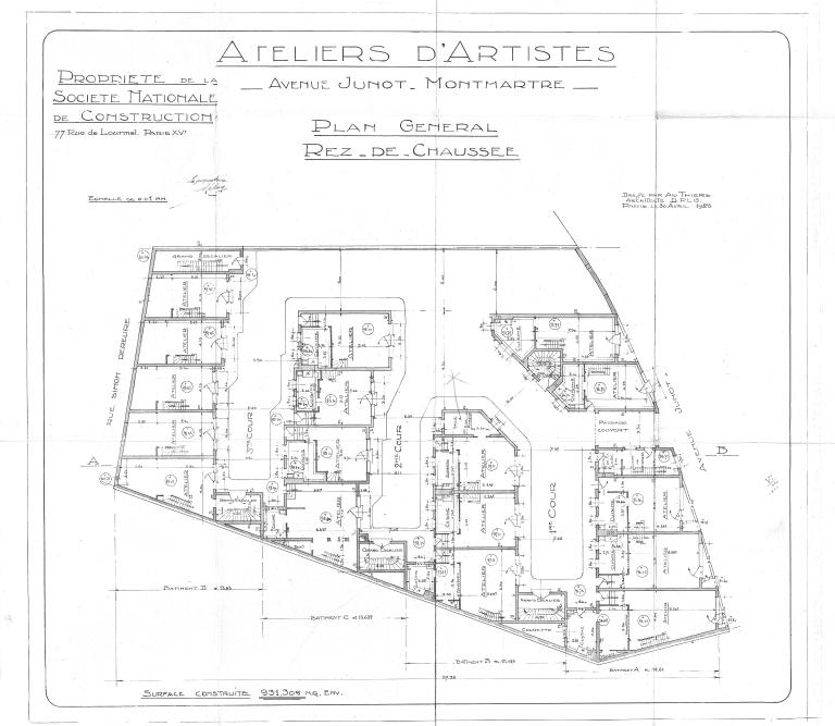 Plan général du rez-de-chaussée