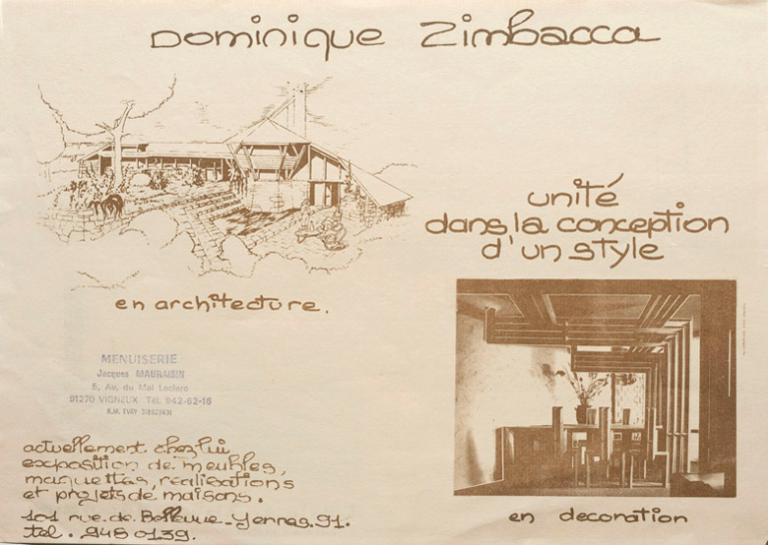 Publicité pour la construction et l'aménagement de maisons. 