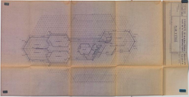 Plan d'étage de la maison Joyeux. 