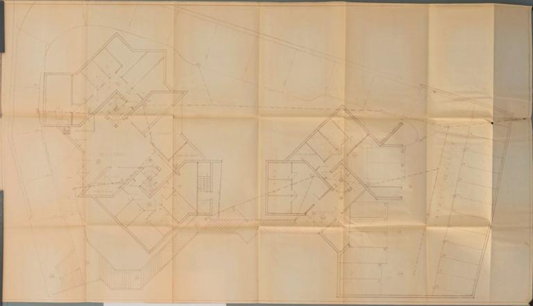 Plan détaillé des différentes parties de l'immeuble (extrait du permis de construire). 