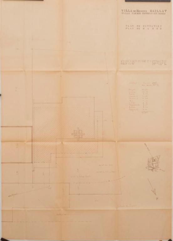 PLan de situation (extrait du permis de construire). 