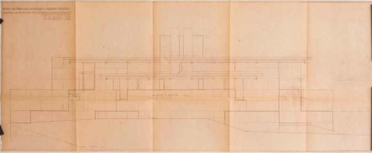 Façade Ouest (extrait du permis de construire). 