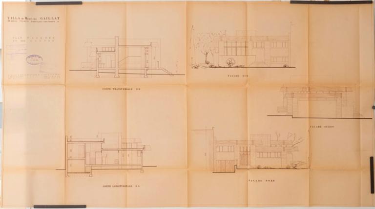 Récapitulatif coupes et façades (extrait du permis de construire). 