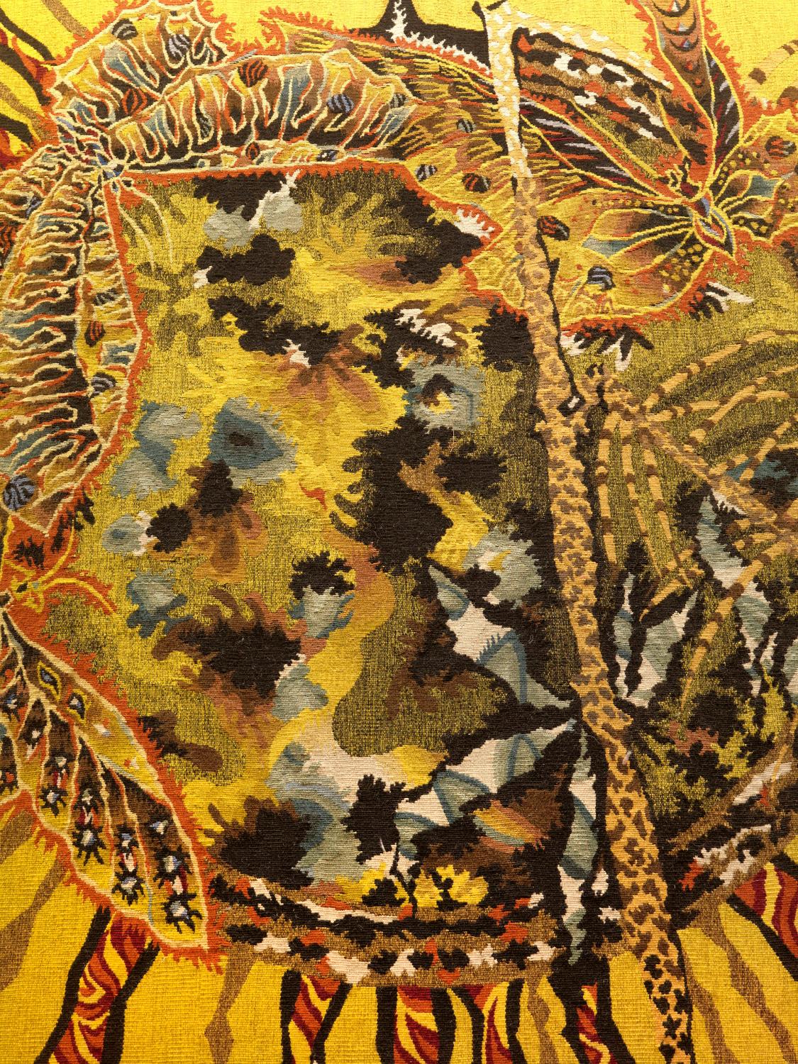 2014, détail de la tapisserie les Trois Soleils.