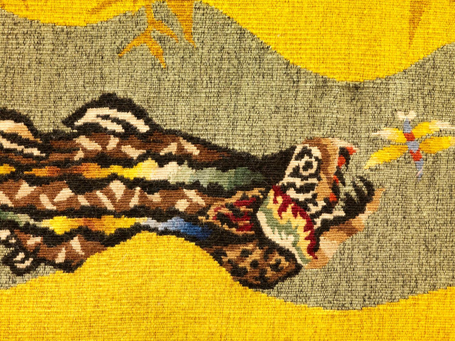 2014, détail de la tapisserie les Trois Soleils.