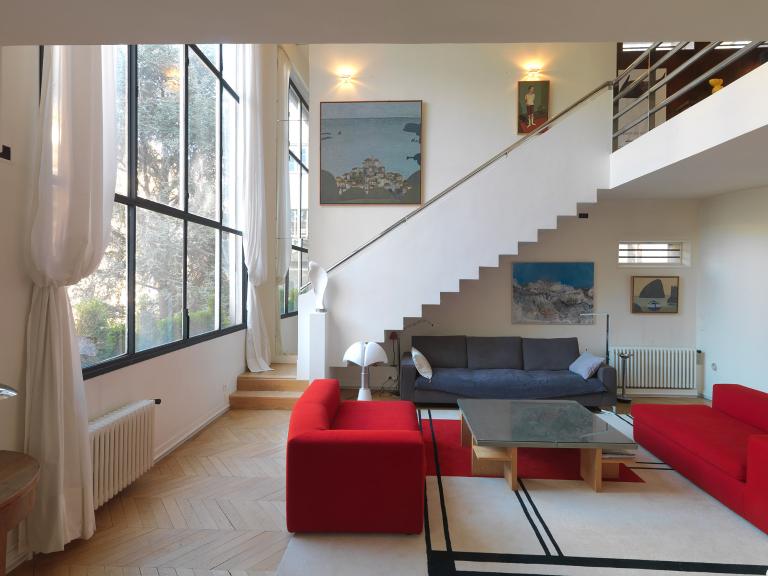 Vue de l'intérieur de l'ancien atelier de Tamara de Lempicka