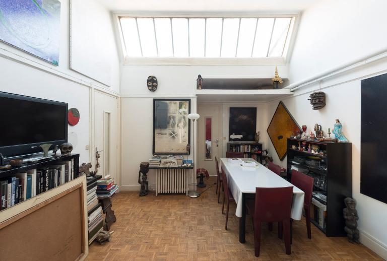 Vue de l'ancien atelier de Lucien Coutaud, 7e étage sur rue