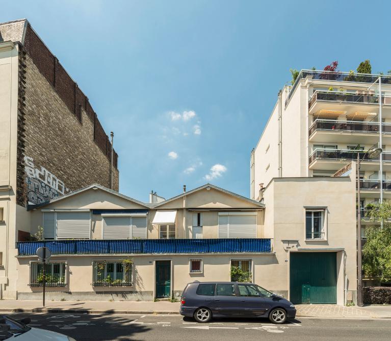 Vue de la façade du lotissement