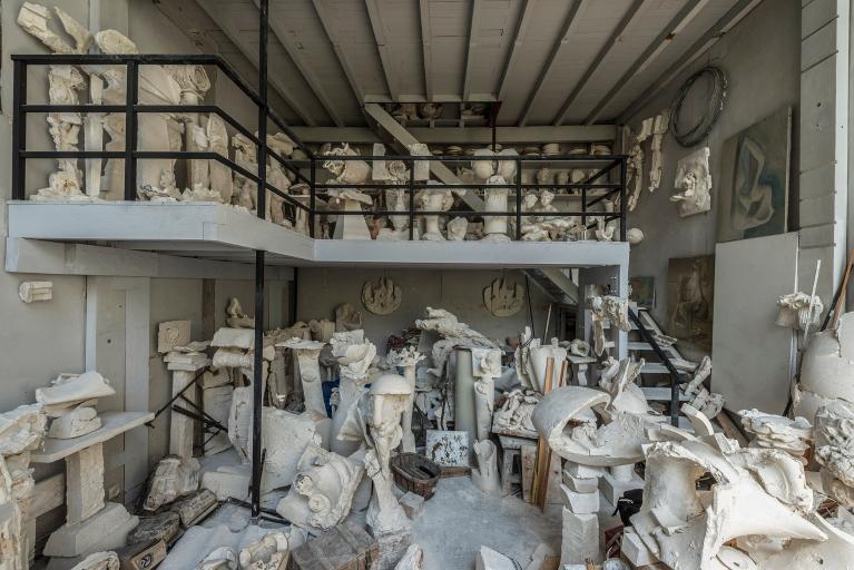 Vue générale de l'atelier de Gérard Lanvin (1)
