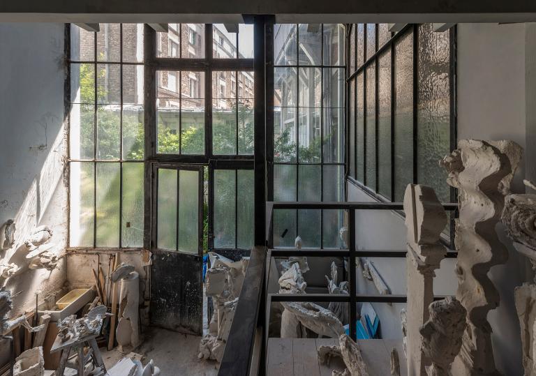Vue générale de l'atelier de Gérard Lanvin (5)