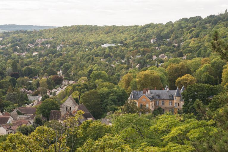 Vue de la vallée de Chevreuse prise depuis l'atelier