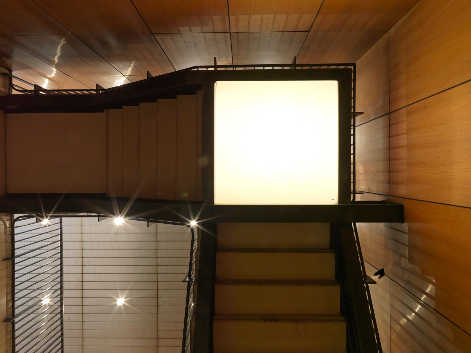 2018, circulation verticale: escalier ouest.