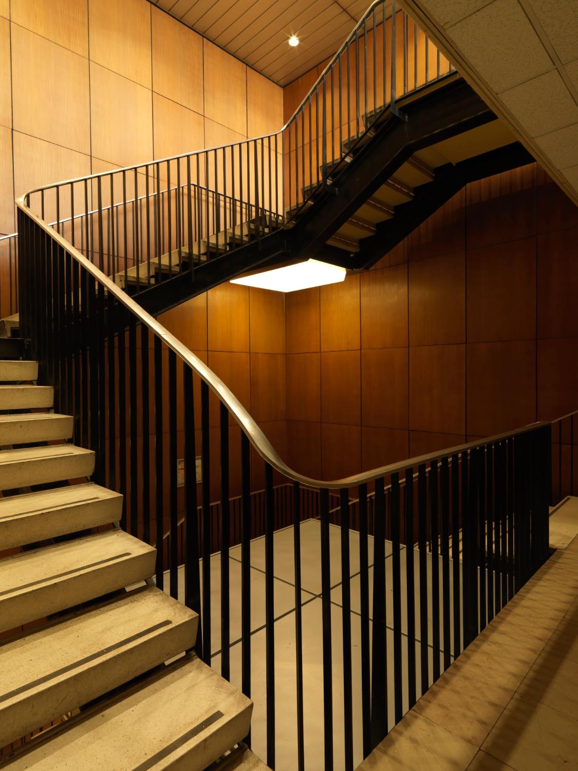 2018, circulation verticale: escalier ouest.