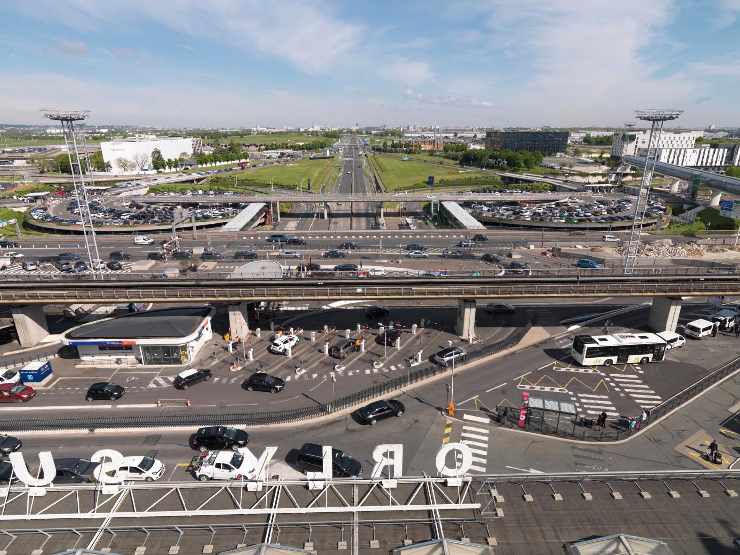 2018, la Nationale 7 vue depuis le 6ème étage des terrasses, les lettres ont été retirées en 2019.