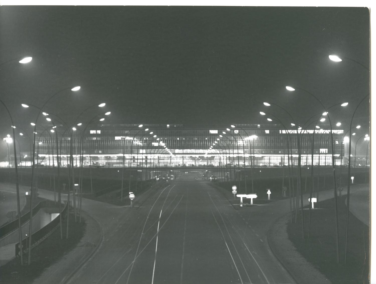 1961 1966, Les Installations terminales vues depuis le nord.