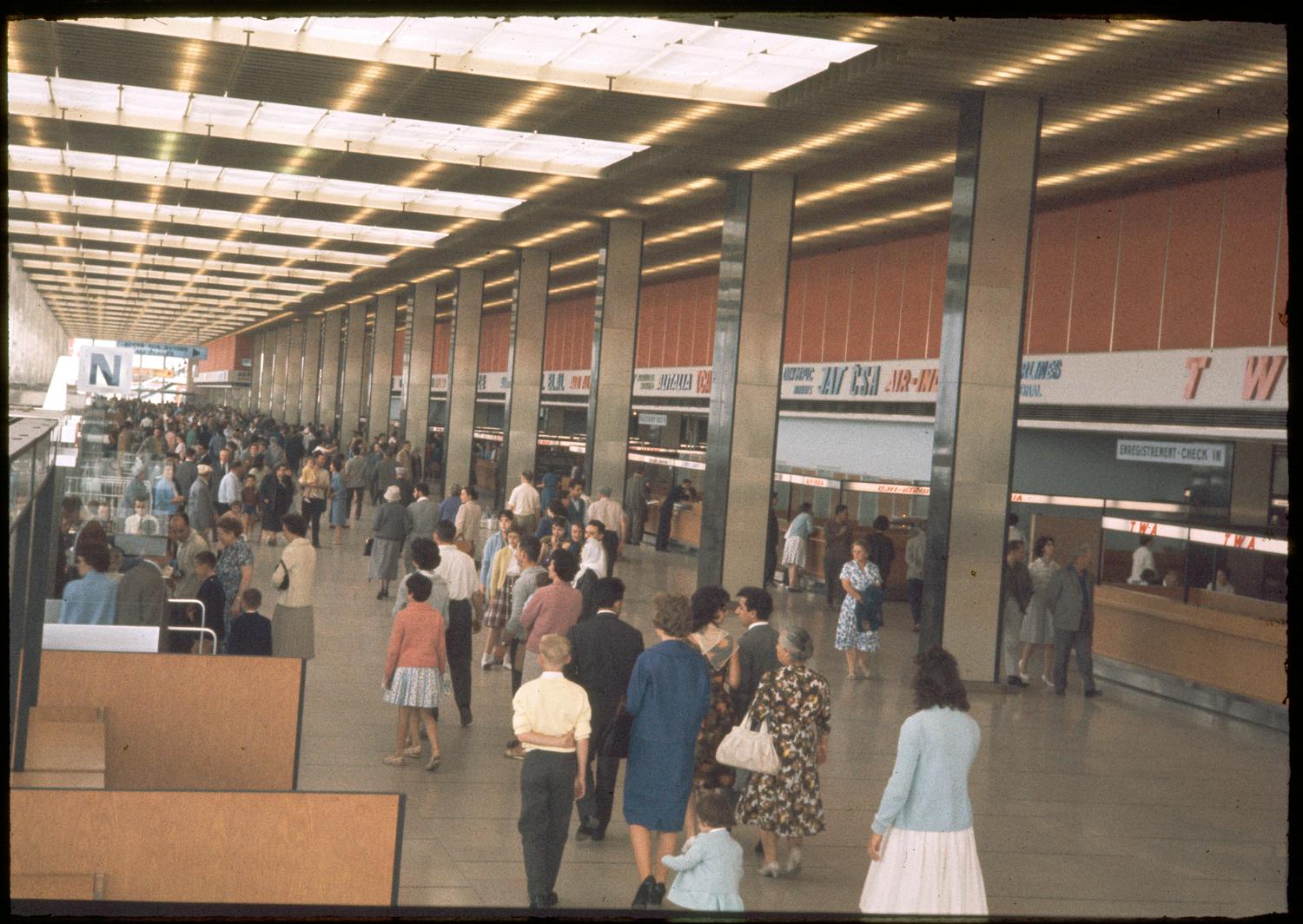 1961, le Grand Hall, rez-de-chaussée. 