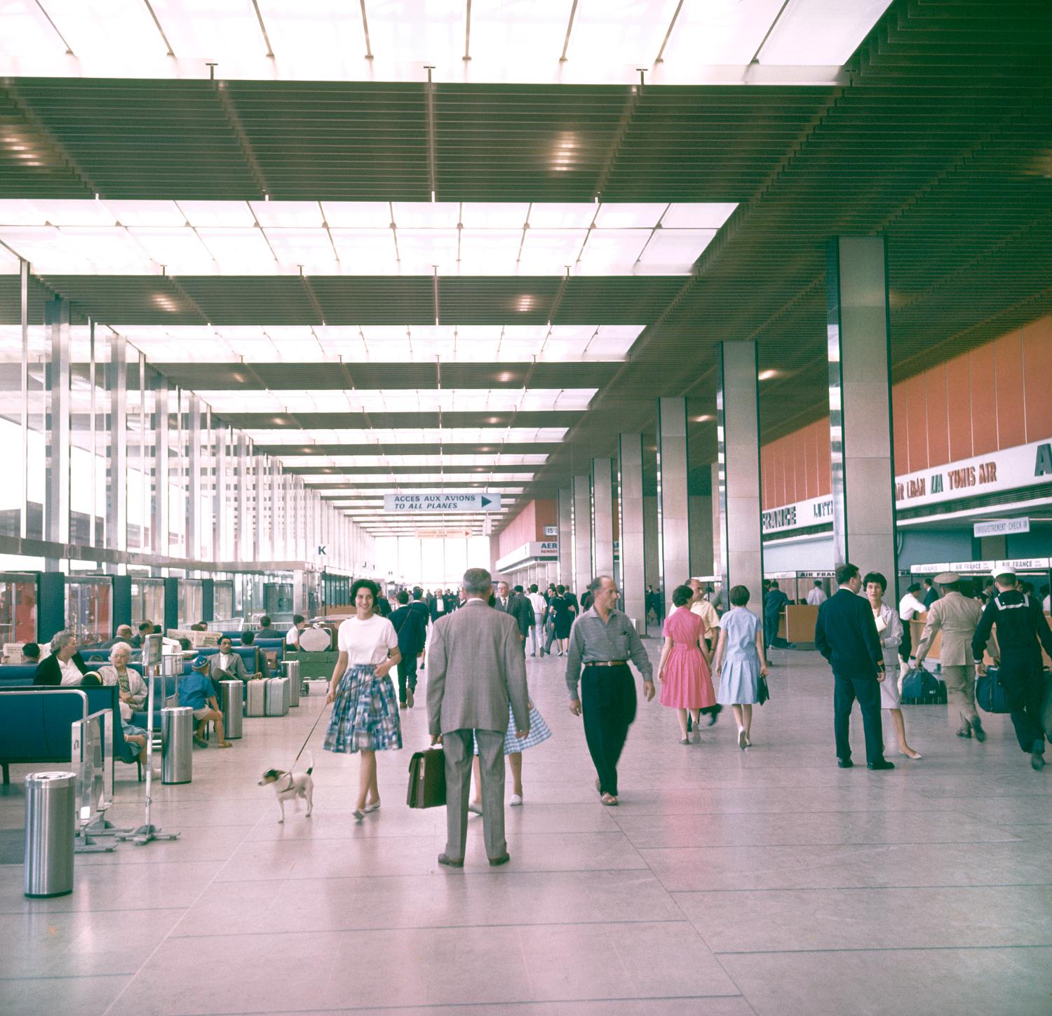 1961, le Grand Hall, rez-de-chaussée.