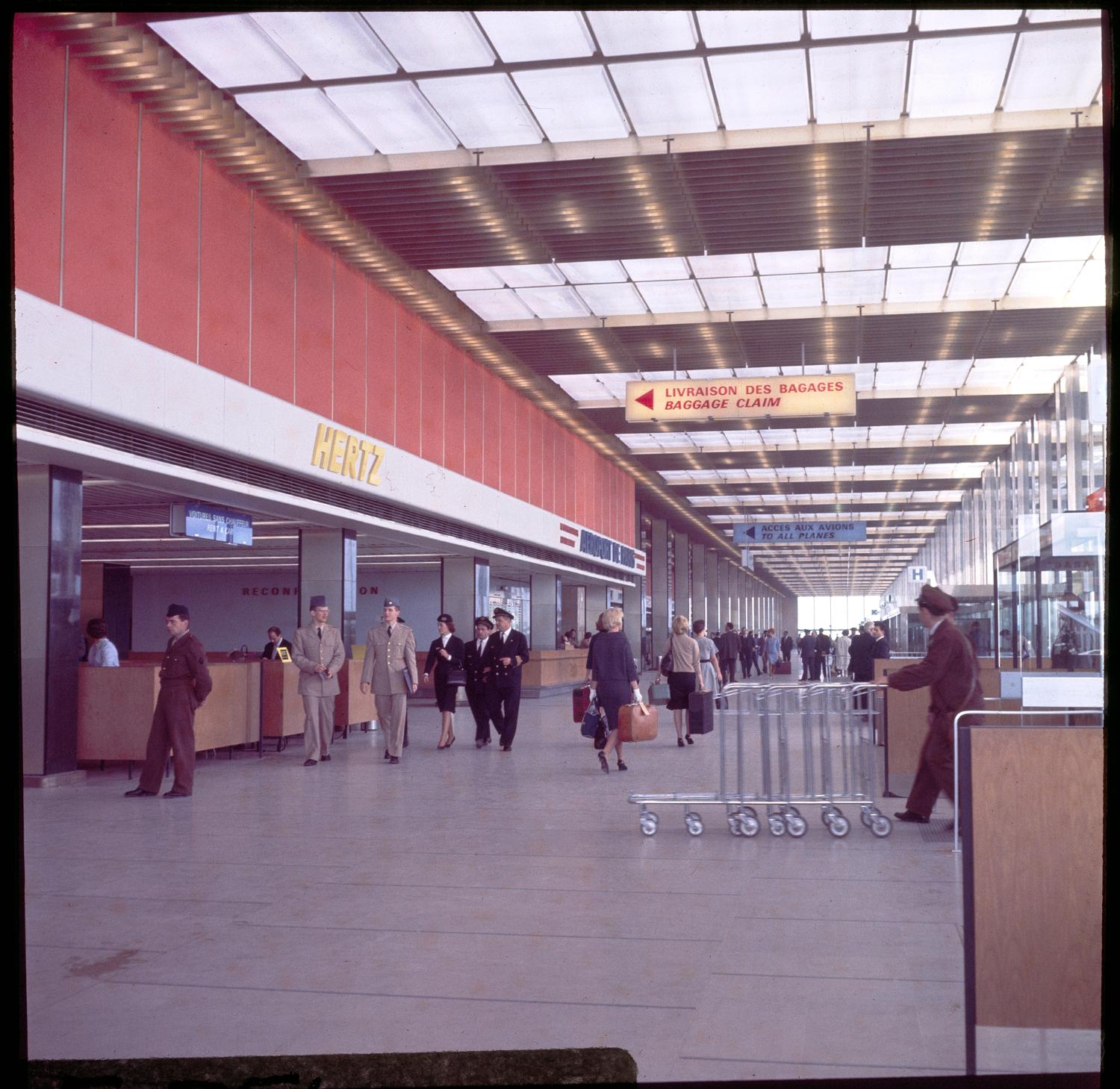 1961, le Grand Hall, rez-de-chaussée.