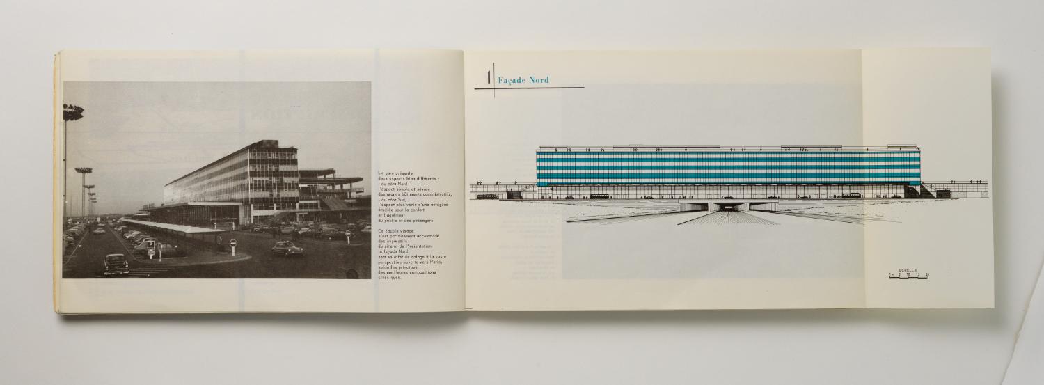 Façade Nord, "Installations Terminales Orly", brochure éditée par l'Aéroport de Paris, 1961.