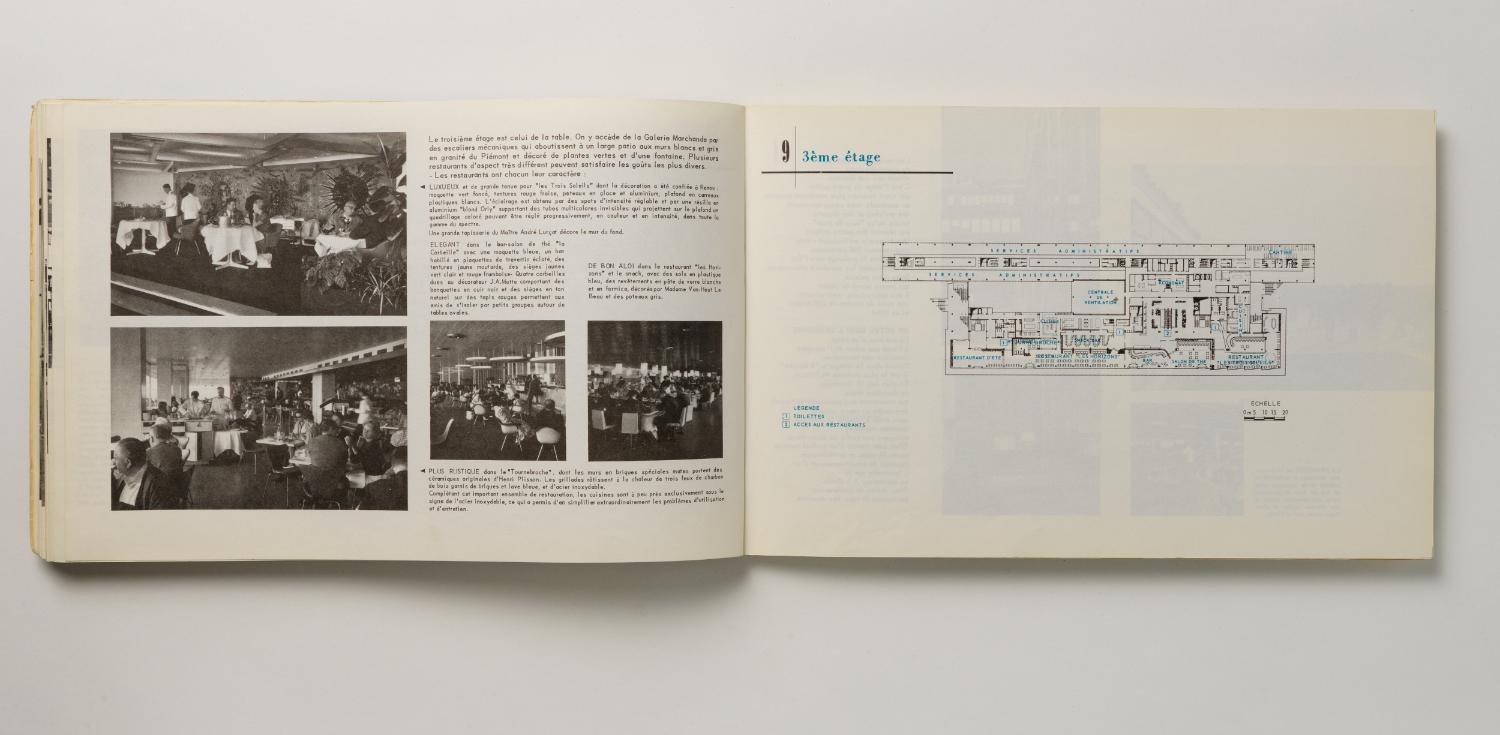 3ème étage, "Installations Terminales Orly", brochure éditée par l'Aéroport de Paris, 1961.